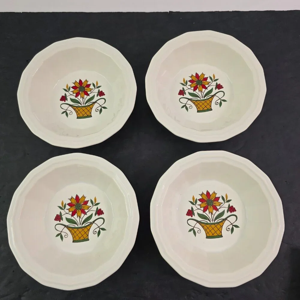 Homer Laughlin Bayberry Earthenware Appetizer Berry Bowls – Set of 4